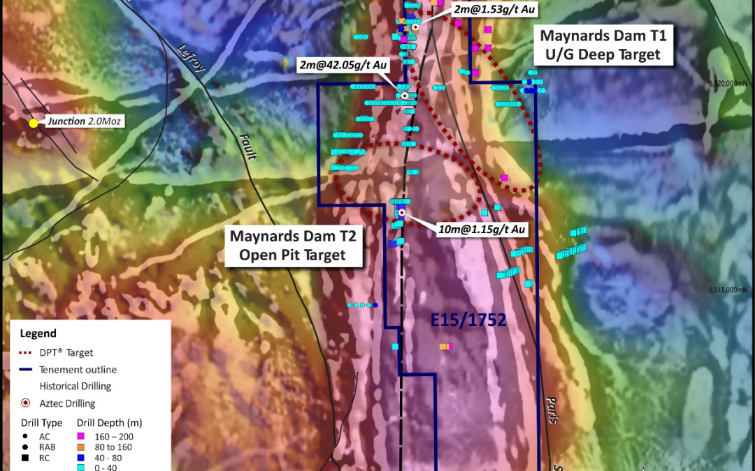 New Geophysics at Maynard’s Dam Shows Prospect Potential