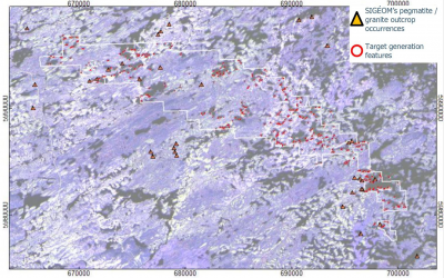 Over Four Hundred Potential Lithium Bearing Pegmatite Targets Identified at the Cyclone Lithium Project, James Bay Region, Quebec