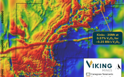 Viking Identifies High Priority Vanadium Targets from Ground Magnetics Survey