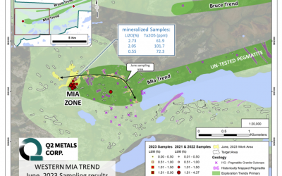 Q2 Metals Announces Sampling Results from its Abridged Work Program and Provides an Operational Update
