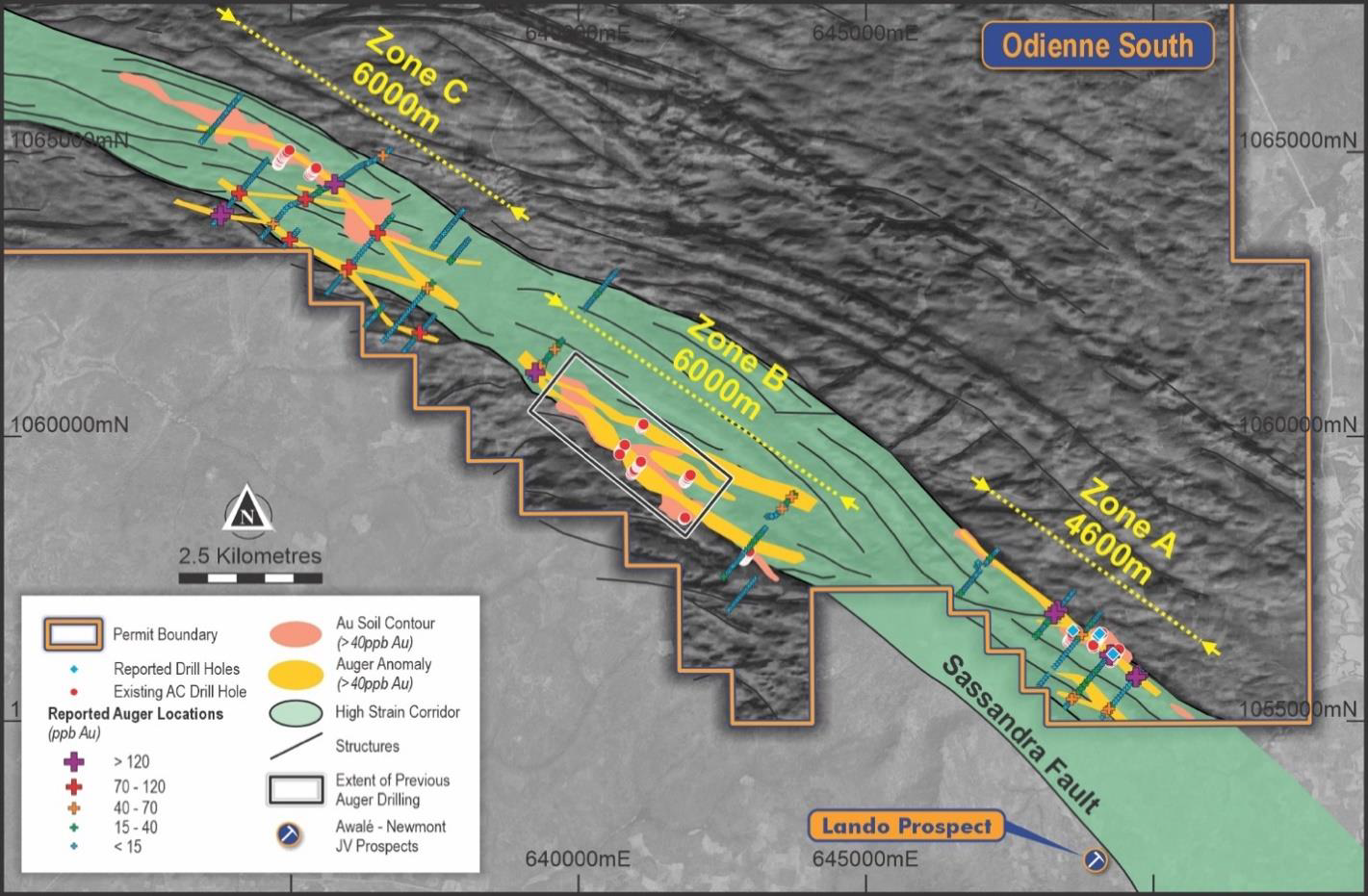 Extend Target Odienné Results Confirm Mineralised Structures, Extend Targets and ...