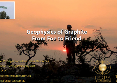 Geophysics of Graphite: From Foe to Friend